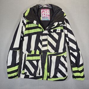 Burton Jacket Men M Green DryRide Poacher Snowboarding Hooded Winter Coat Parka